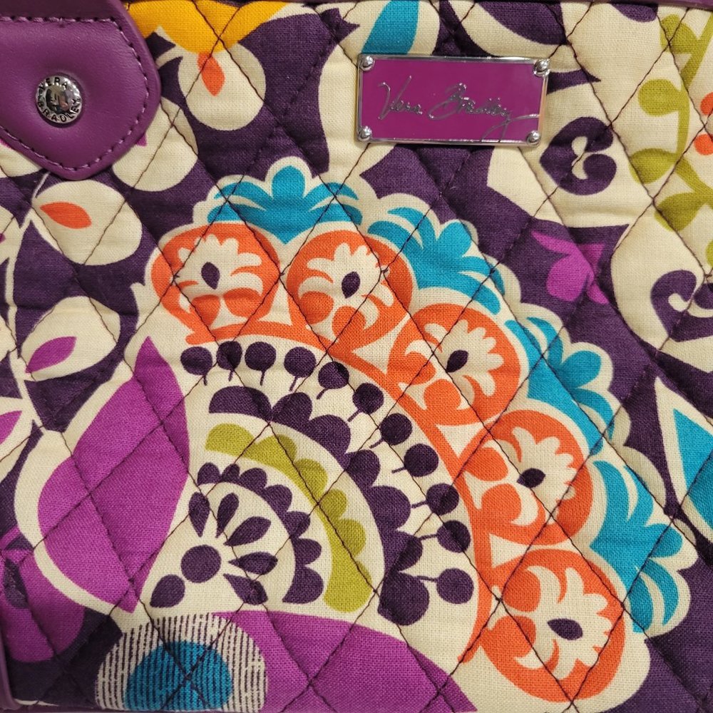 Vera Bradley “Plum Crazy” Satchel Bag - Picture 7 of 14